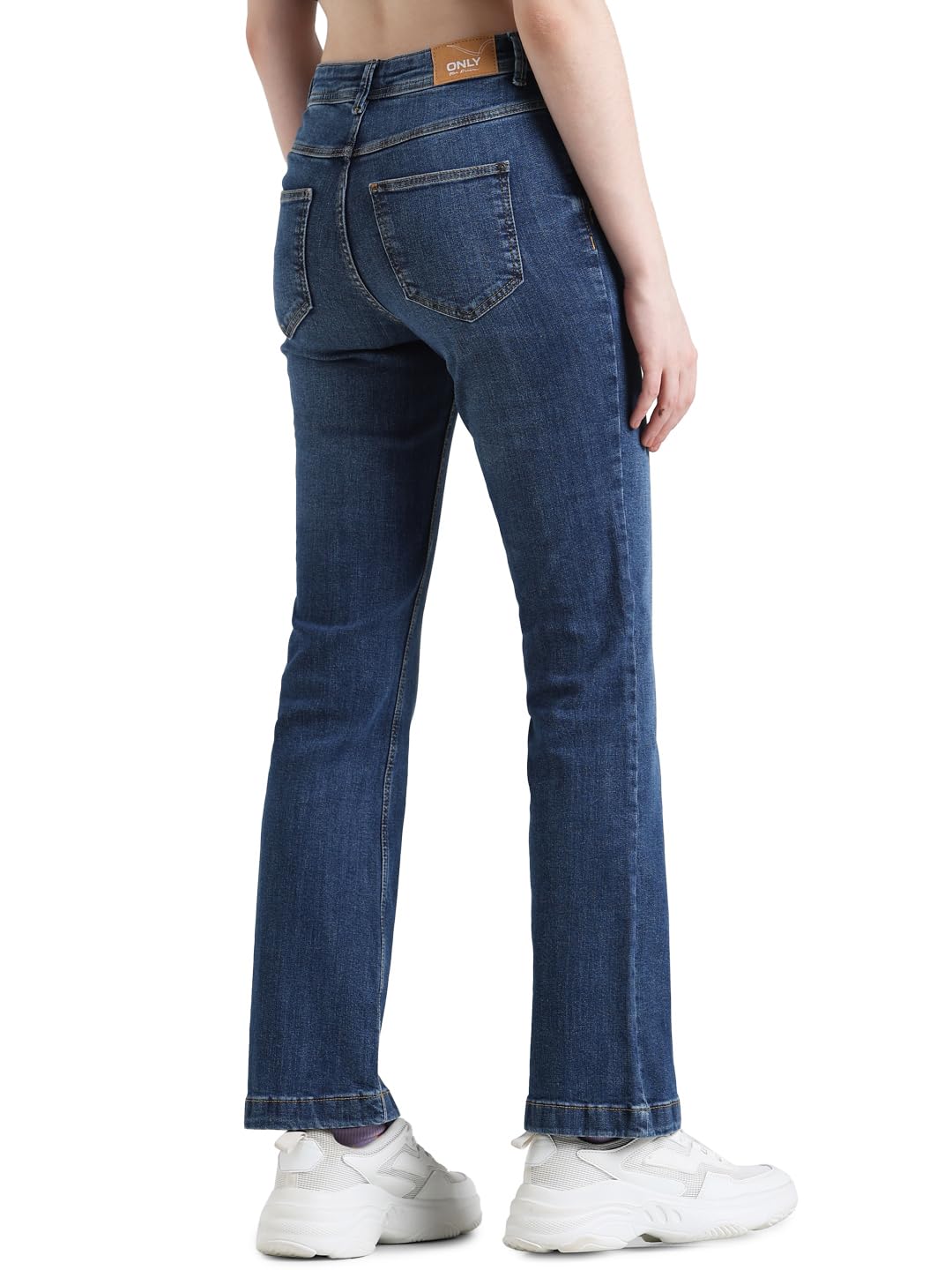 ONLY Women's Regular Jeans (15329354-Dark Blue Denim_Dark