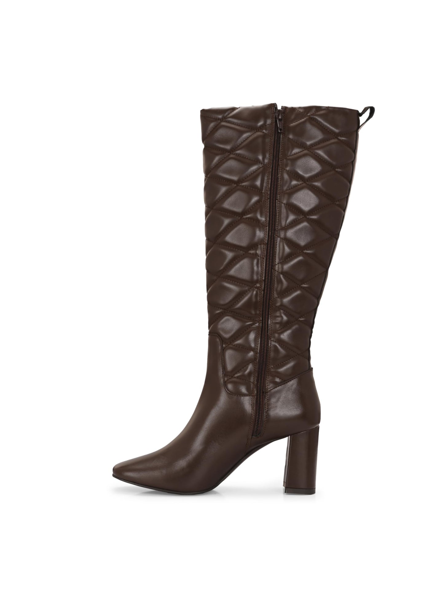Delize Brown Women Knee boots-66730-36