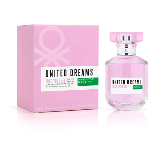 United Colors Of Benetton United Dreams Love Yourself Eau De Toilette For Women - 50 ml, Floral, Fruity EDT