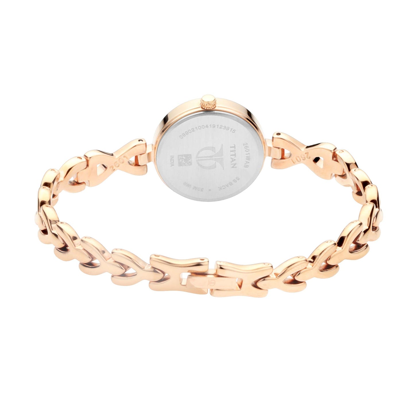 Titan Quartz Analog with Day and Date Silver Dial Metal Strap Watch for Women-NS2601WM01/NT2601WM01