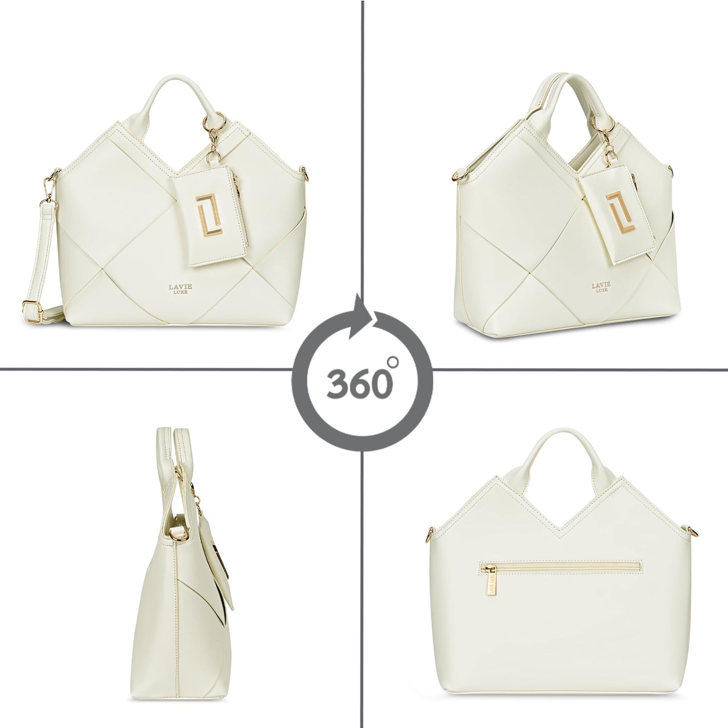 Lavie Luxe Women's Crossway26 Medium Satchel Handbag | Satchel Bag for Work | Ladies Purse | Stylish Shoulder Bag | Gift For Women