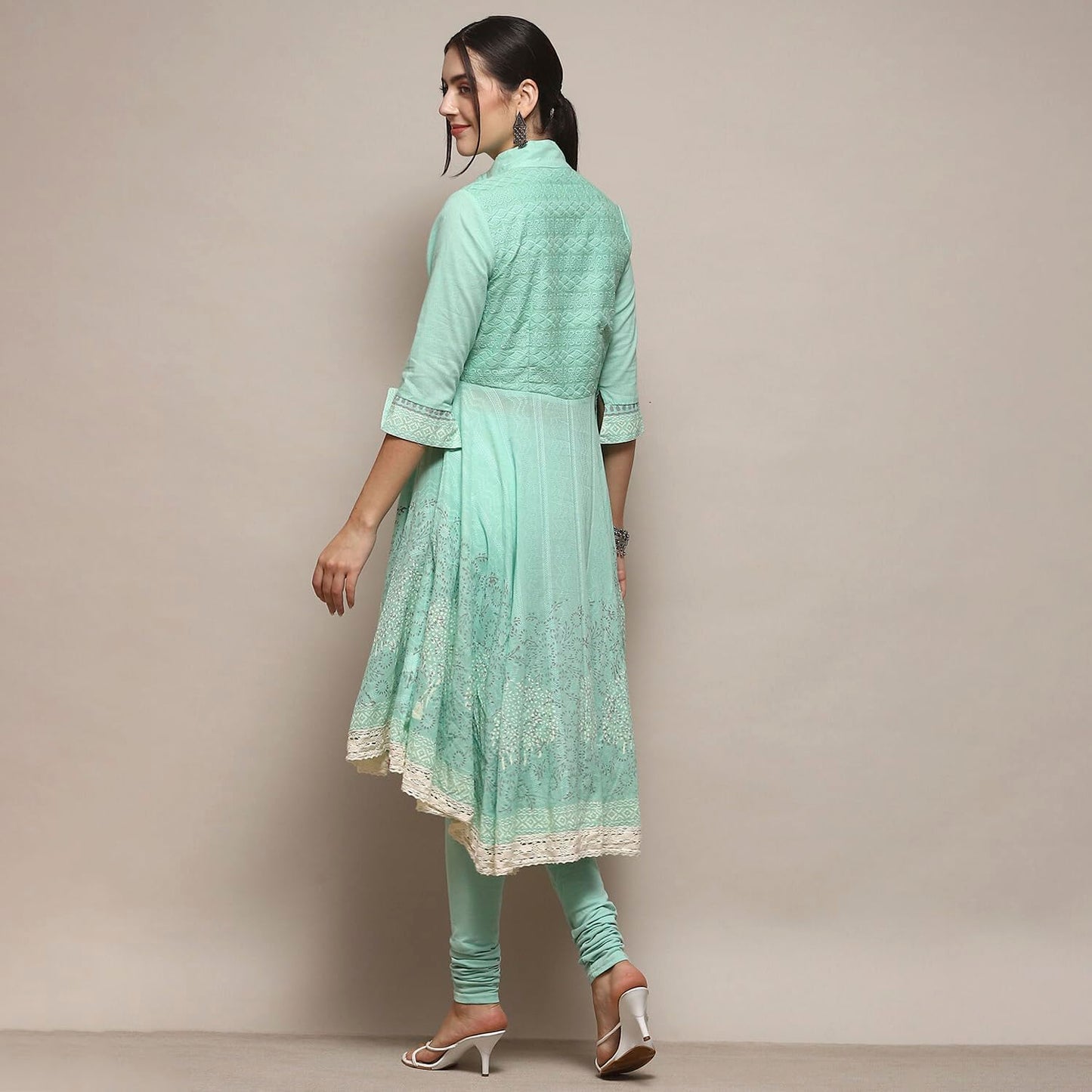 Biba Women Cotton Solid Suit Set (SKDASSORTED2802SS24LGRN_Green