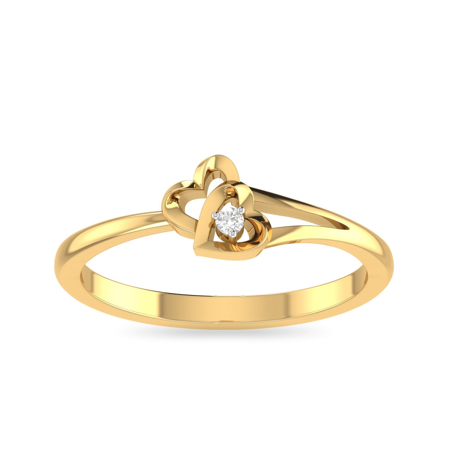 PC Jeweller The Drusilla 18KT Yellow Gold Diamond Ring for Women(Gold)