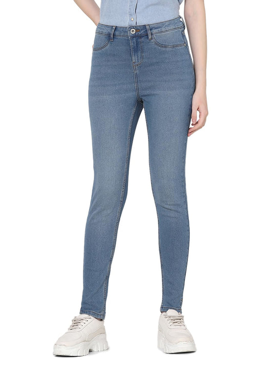 Vero Moda Women's Skinny Jeans (10323915-Medium Blue Denim_Medium