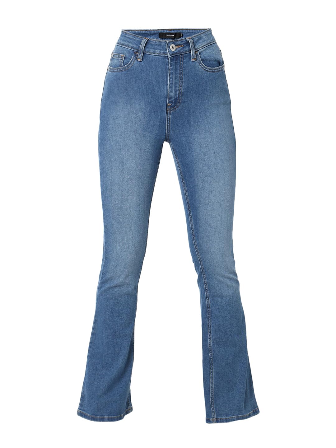 VERO MODA Women's Regular Jeans (10313951-Medium Blue Denim_Medium