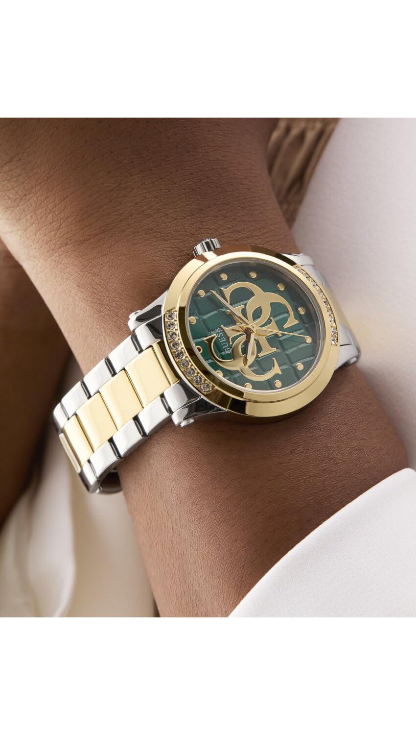 GUESS Analog Green Dial Women's Watch-GW0861L4