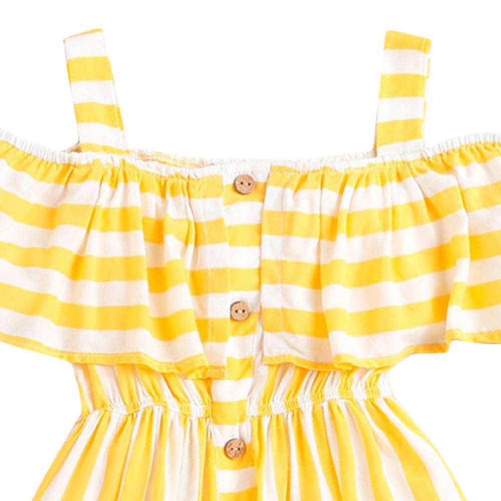 Hopscotch Girls Knee Length Casual Dresses In Multi Color For Ages (10-11 Years)