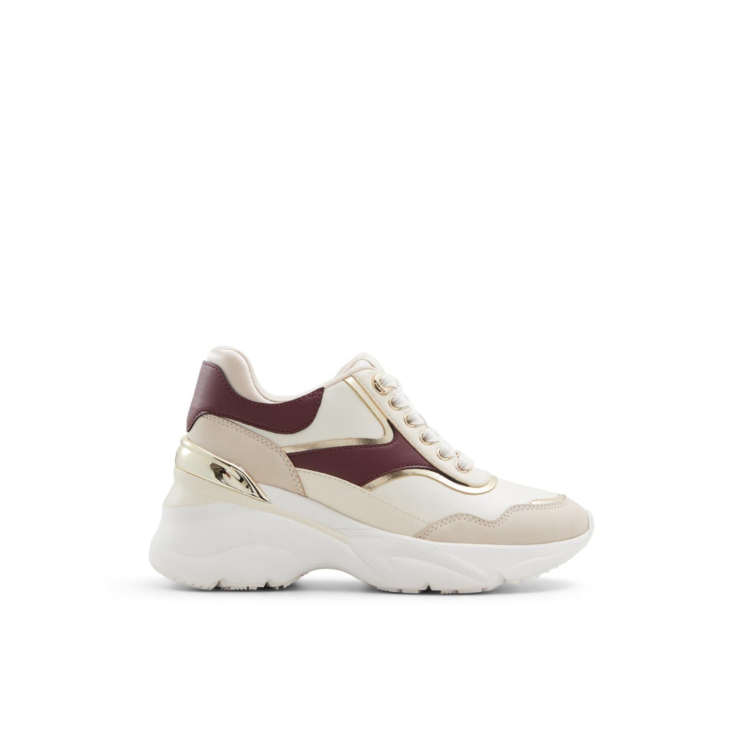 Aldo JUNEYA-IN966 Ladies Bone Multi Wedge Sneakers