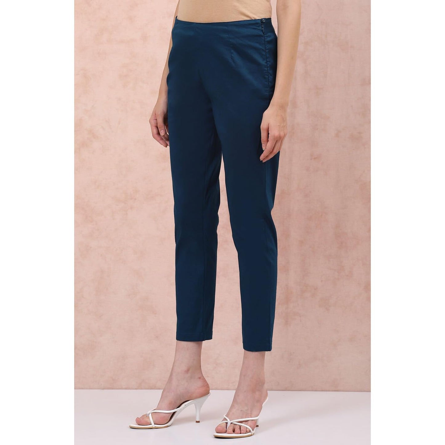 Rangriti Women Cobalt Blue Slim Pants_XL