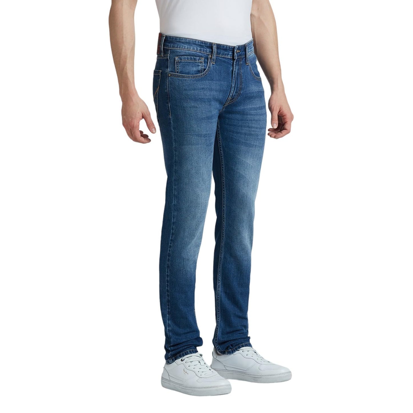 Pepe Jeans Men's Mid Rise Slim Fit Jeans