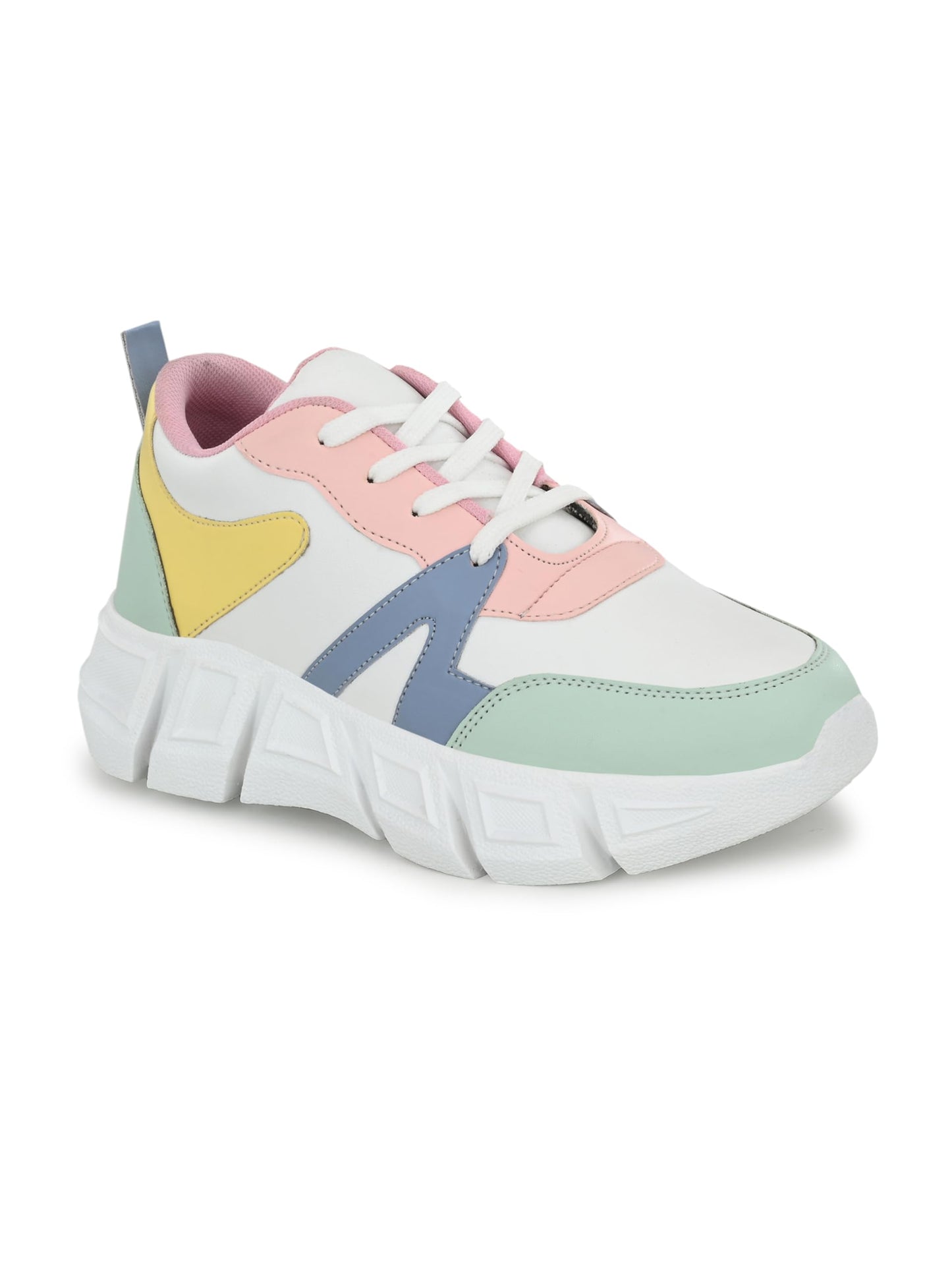 STANPHORD Women's Bloom White Sneakers_6 UK (TPRM 13001)
