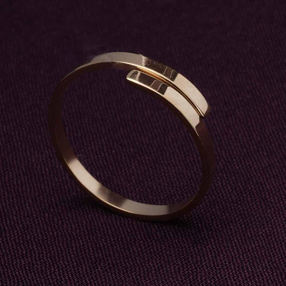 PALMONAS 18k Gold Plated Lovers Adjustable Ring for Womens - Waterproof & Anti-Tarnish, Gift for Girls & Women