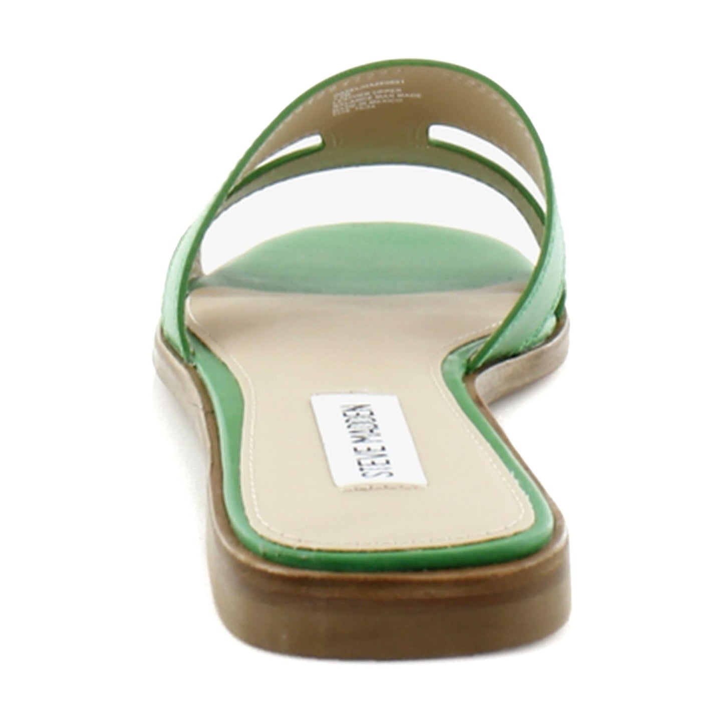 Steve Madden Women's Hadyn Slide Sandal, Light Green Leather, 7.5