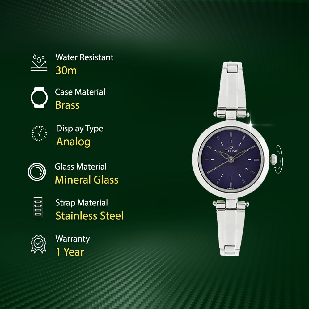 Titan analog Blue Dial Women's Watch NM2574SM01/NN2574SM01/NP2574SM01