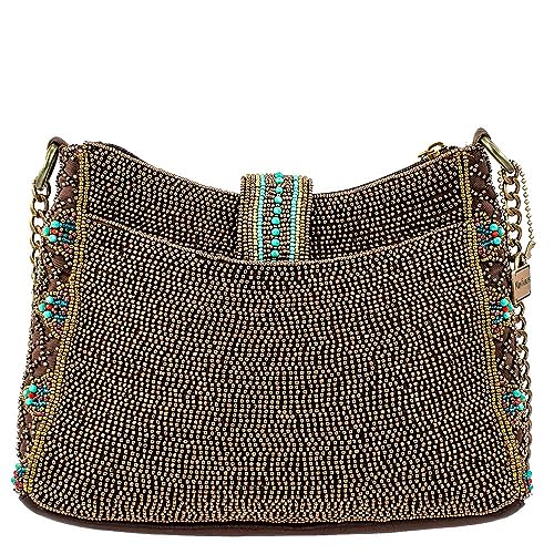 Mary Frances Sway with Me Beaded Shoulder Handbag, Multicoloured