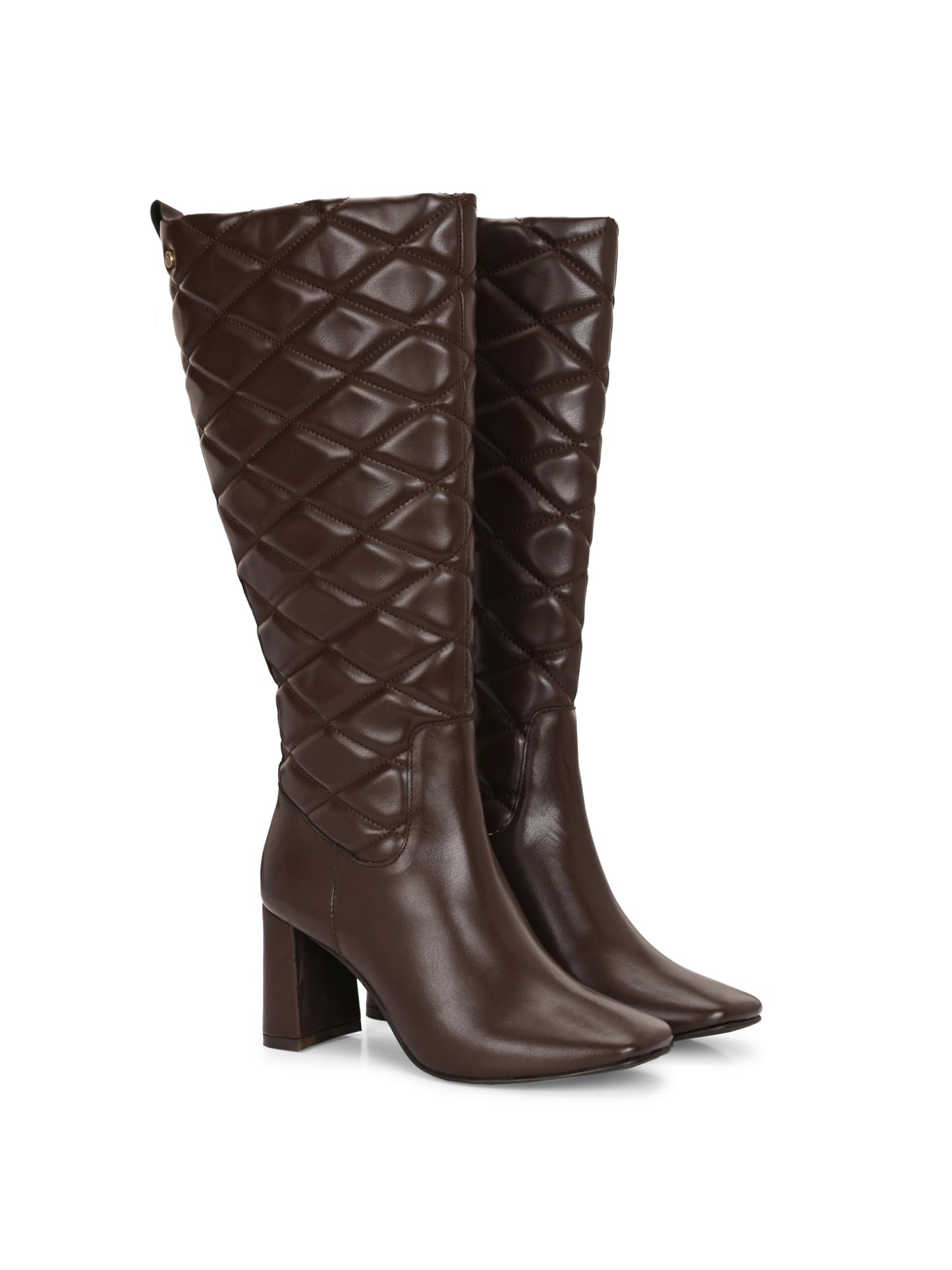 Delize Brown Women Knee boots-66730-36
