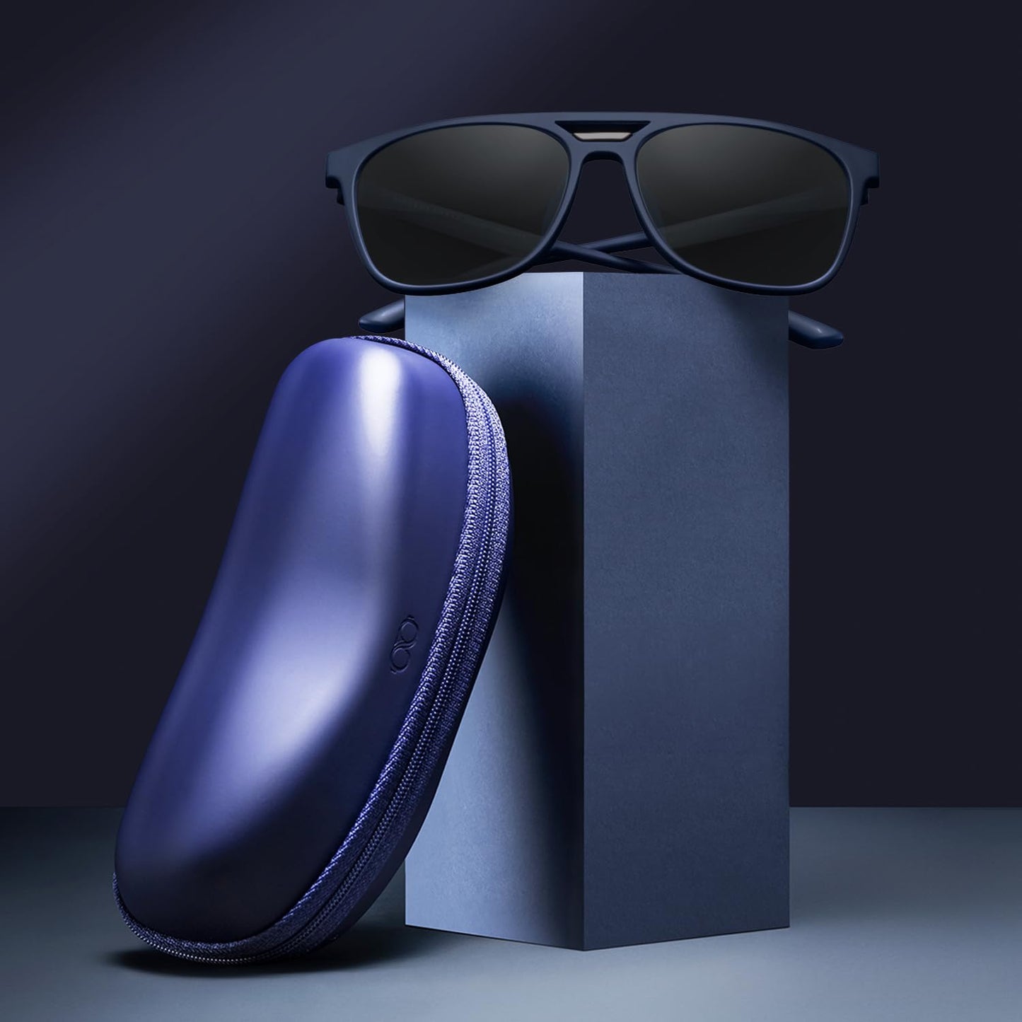 VINCENT CHASE EYEWEAR By Lenskart|Full Rim Square Branded Latest And Stylish Sunglasses|Polarized And 100% Uv Protected|Men & Women|Large|Vc S12644, Blue