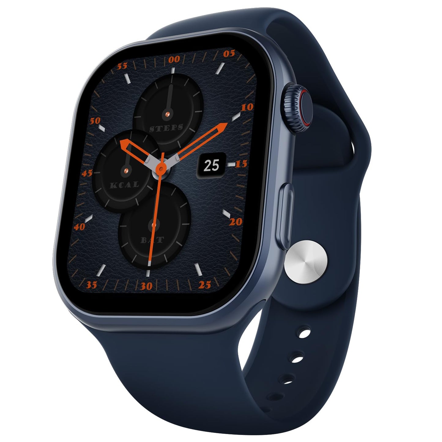 Fire-Boltt Brillia Smart Watch 2.02” Super AMOLED Display, Bluetooth Calling, SpO2, Heart Rate Monitor, 120+ Sports Modes, Fitness Tracker, Voice Assistant, Smart Watch for Man & Women– Blue