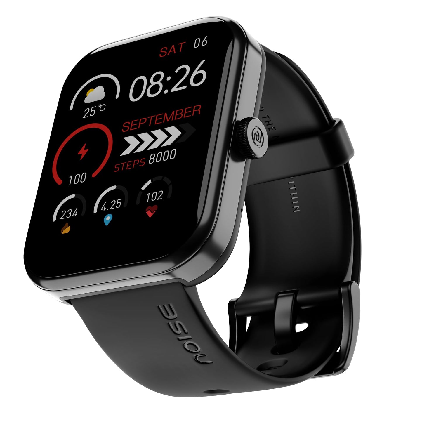 Noise ColorFit Pulse Grand 3 Smartwatch - Jet Black