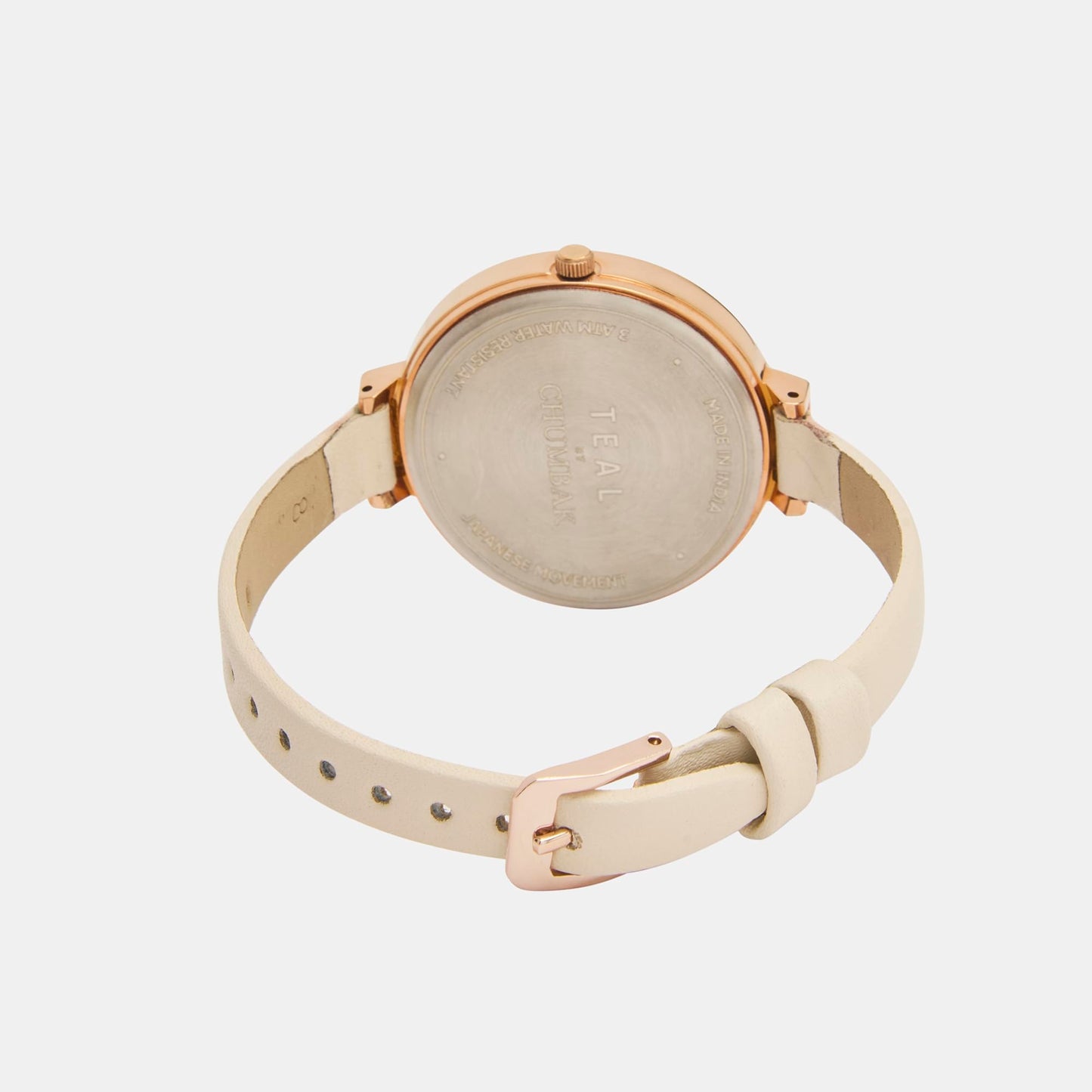 TEAL BY CHUMBAK ,Beach Afternoon Watch Ivory Wristwatch,Stylish Fashion Watch for Casual/Work,Gifts for Women/Girls/Ladies,Elegant Watches for Women