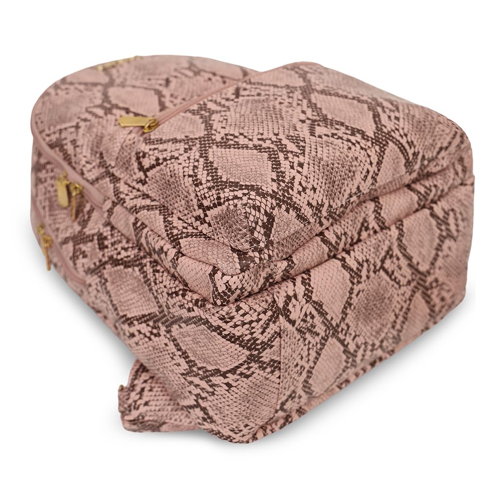 Caprese Cosmos Casual Backpack, Medium | Fashion Backpack for Women with Adjustable Strap & Secure Zip Closure | Spacious, Versatile for Everyday Outings and Travel (Blush)