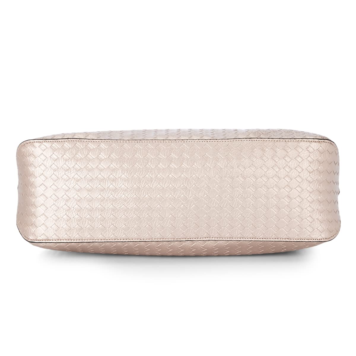 Caprese Nikita Hobo Bag, Medium | Stylish Shoulder Bag for Women with Multiple Compartments & Secure Zip Closure | Premium Metal Logo, Back Pocket | Perfect for Casual & Daily Use (Gold)