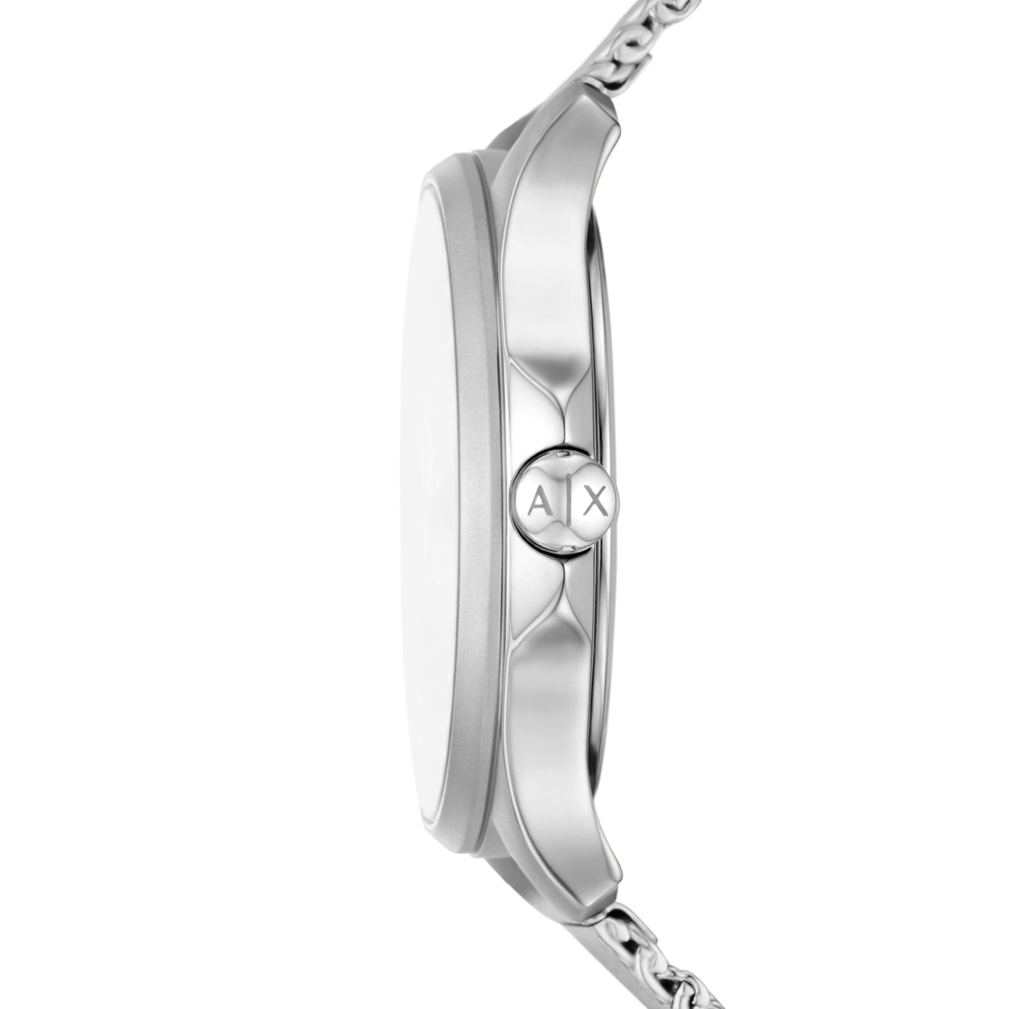 Armani Exchange Stainless Steel Analog Blue Dial Women's Watch-Ax5275, Band Color:Silver