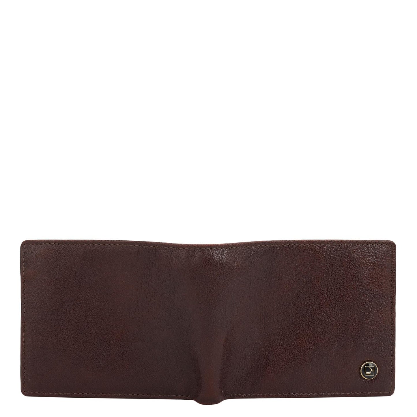 Da Milano RFID Protected Leather Wallet for Men with Card Slot - Burgundy