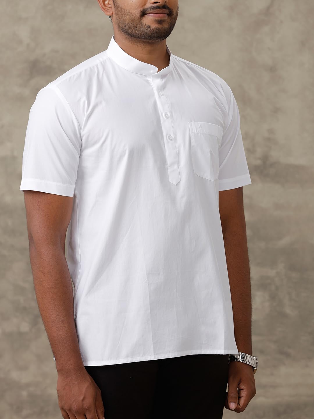 RAMRAJ COTTON Mens Kurta (IN, Numeric, 42, White_13)