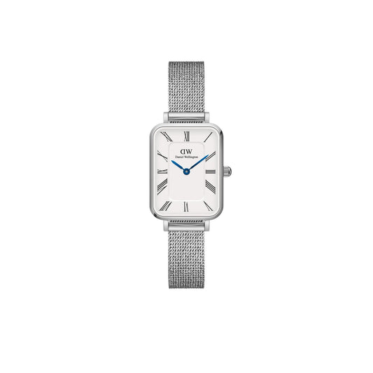 DANIEL WELLINGTON Women Analogue Rectangular White Dial Watch- DW00100690K