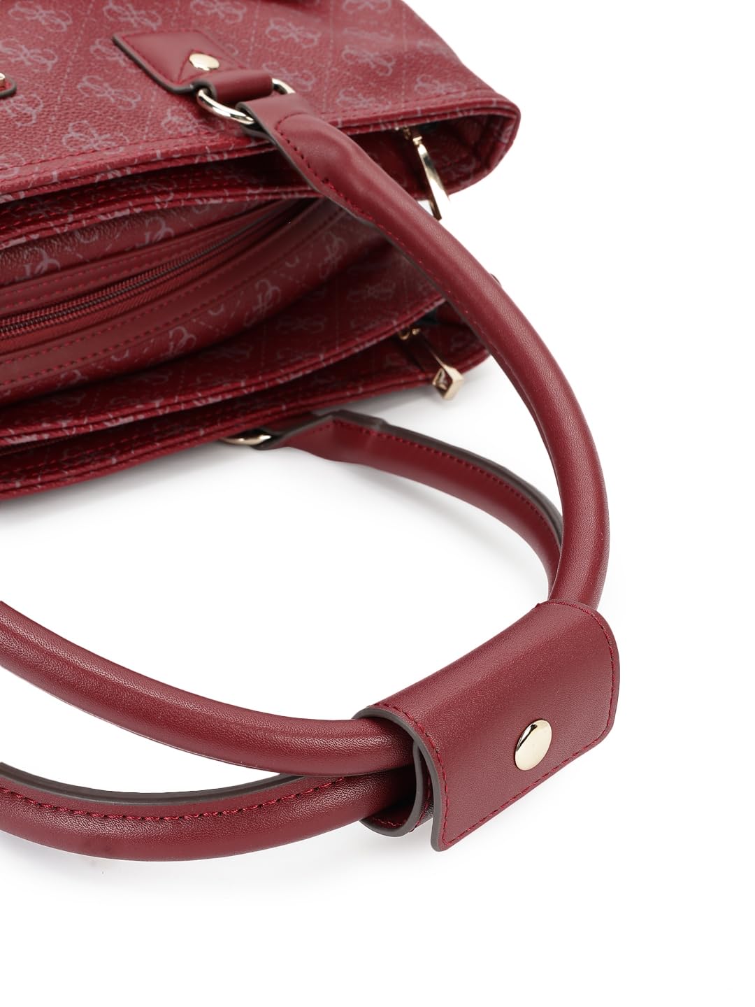 GUESS Claret Monogram Jesco Shopper Tote