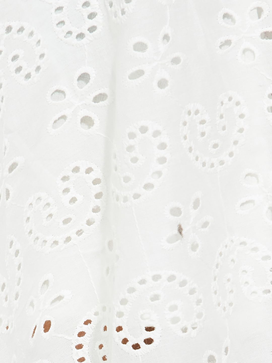 Max URB_N Women Schiffli Tiered Dress (Ivory_XL)