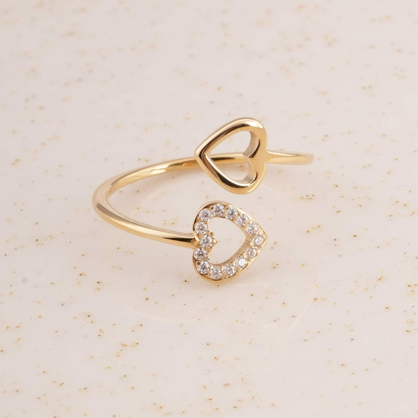PALMONAS Modern Open Silver Triangle Adjustable Ring for Women - Gift for Girls & Women, Women's Jewellery | Waterproof & Anti Tarnish Rings