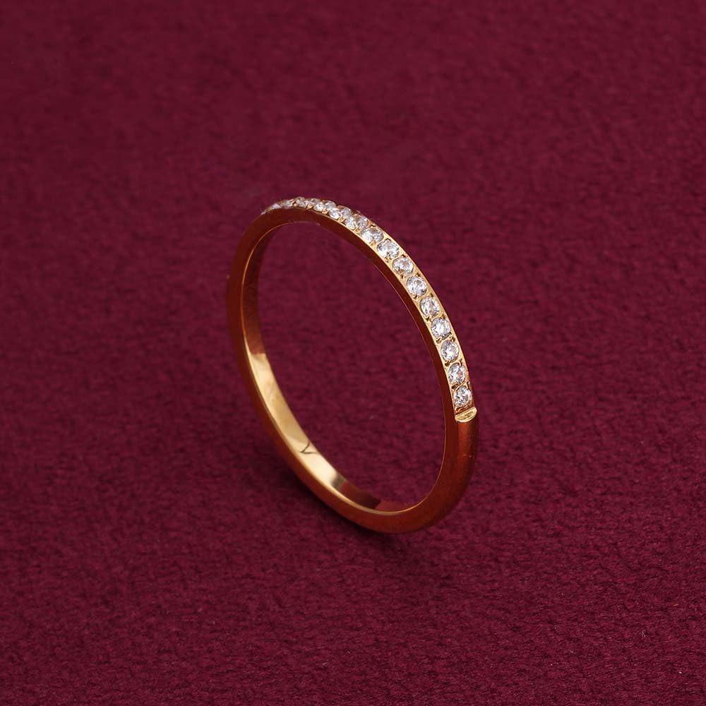 PALMONAS Sparkling Serenity Gold Ring for Womens - Waterproof & Anti-Tarnish