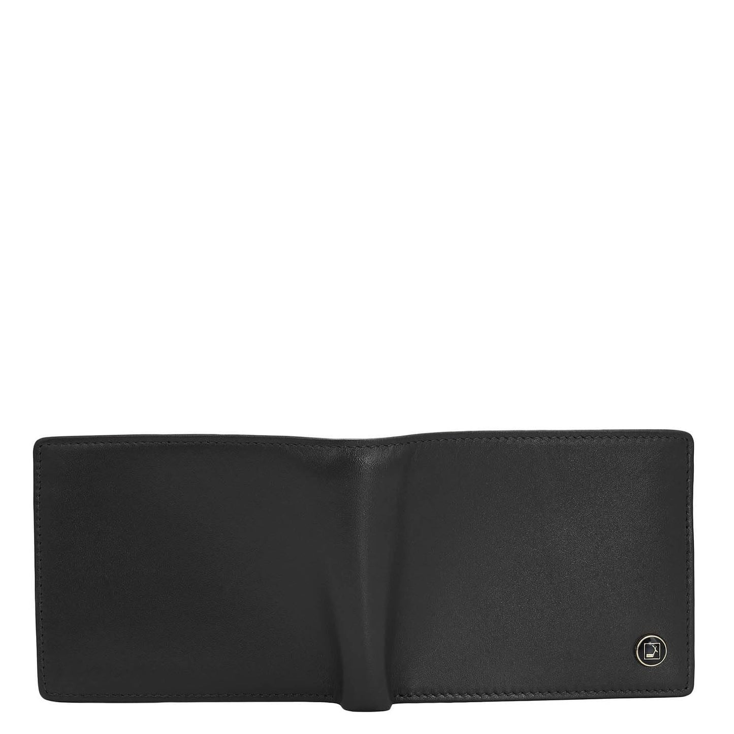 Da Milano RFID Protected Leather Wallet for Men with Card Slot - Black