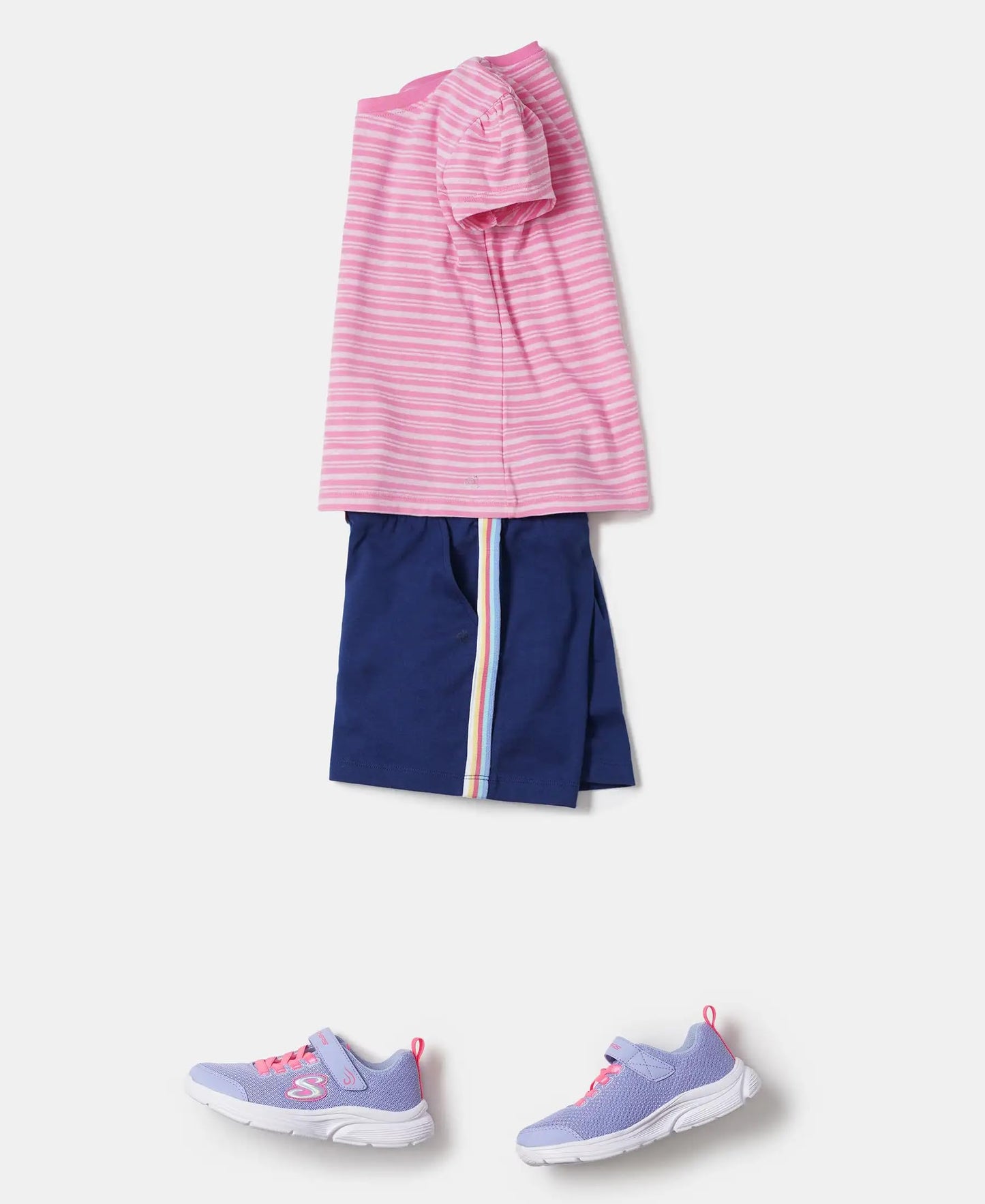 Jockey Girls Super Combed Cotton Regular Fit Shorts with Side Pockets & Drawstring Closure_Style_AG63_Blue Depth_11-12 Yrs