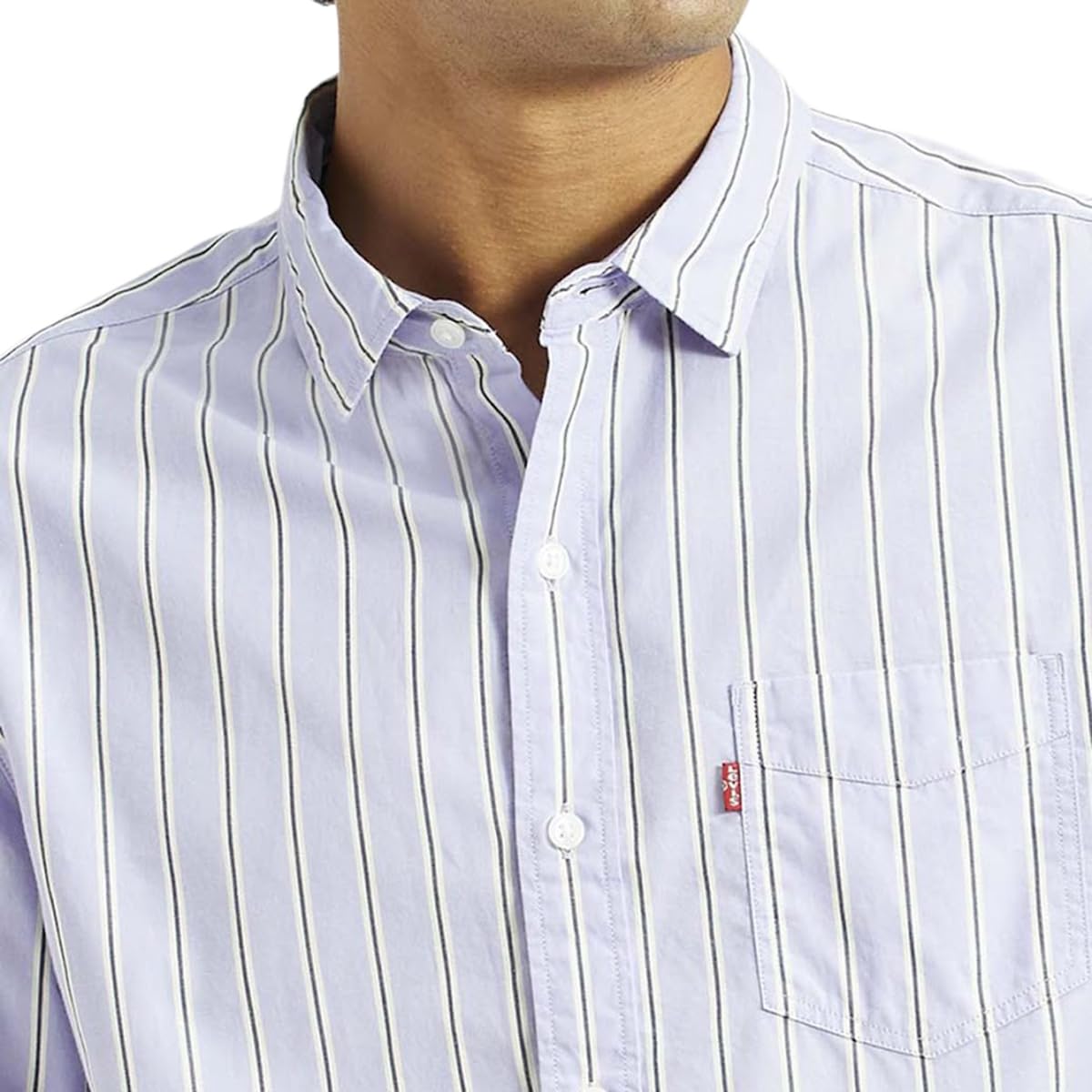 Levi's Men's Slim Fit Shirt (32907-0520_Blue