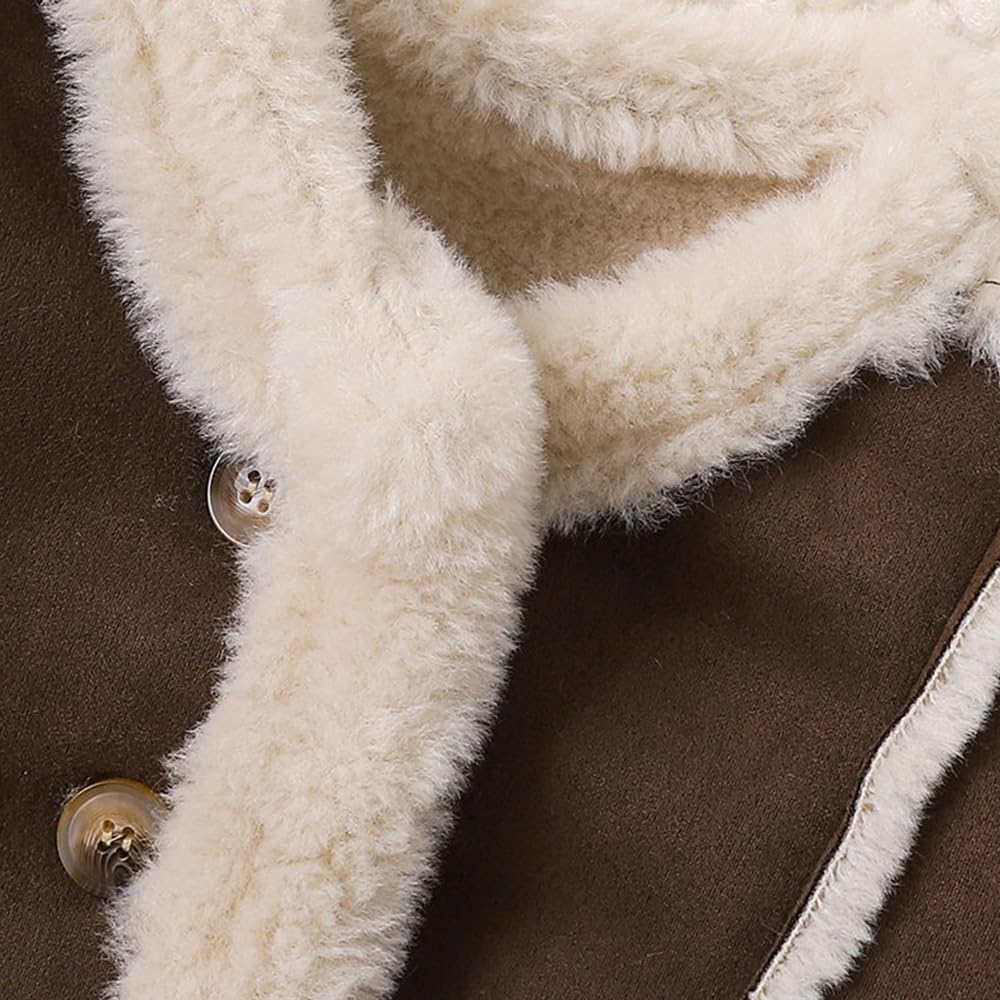 Hopscotch Girls Polyester Waist Length Jackets in Brown Color For Ages (5-6 Years)