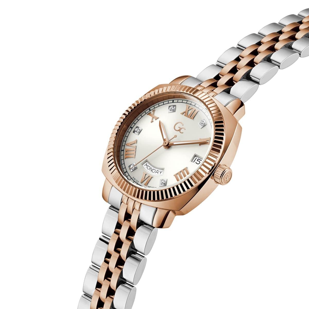 GC Analog White Dial Women's Watch-Z44003L1MF