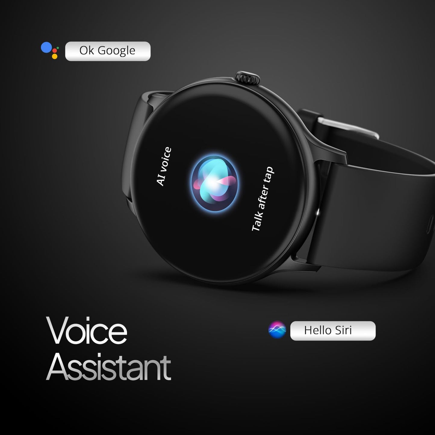 Fire-Boltt Phoenix Pro Smart Watch 1.39 inch Bluetooth Calling, AI Voice Assistant, Metal Body with 120+ Sports Modes, SpO2, Heart Rate Monitoring (Black)