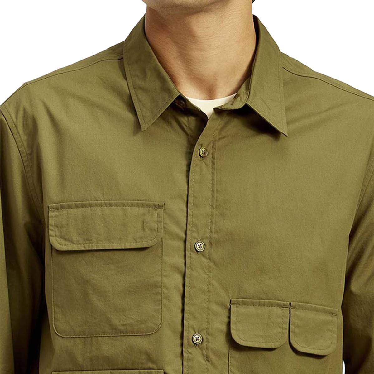 Levi's Men's Loose Fit Shirt (0056W-0000_Green