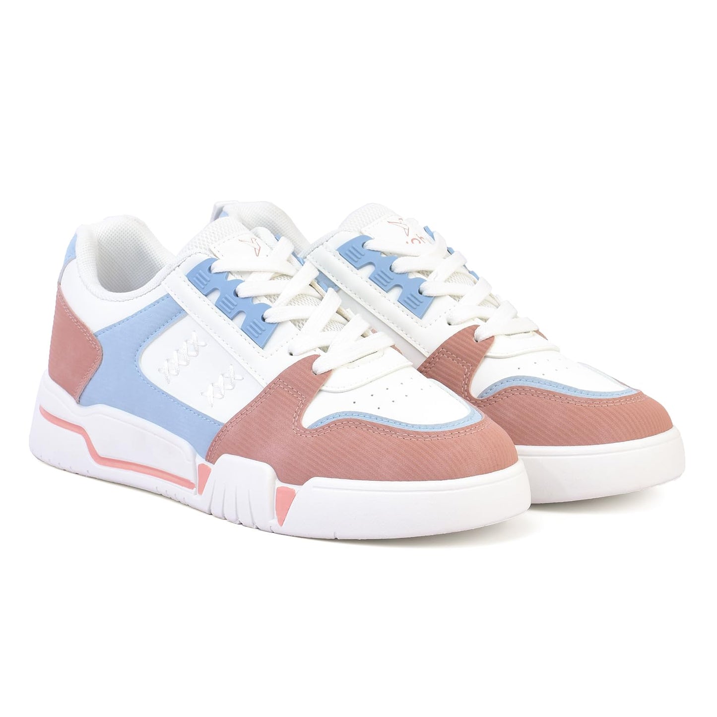 YOHO Lane Women’s Elegant Dual-Tone Premium Casual Sneakers | Pink - UK 8