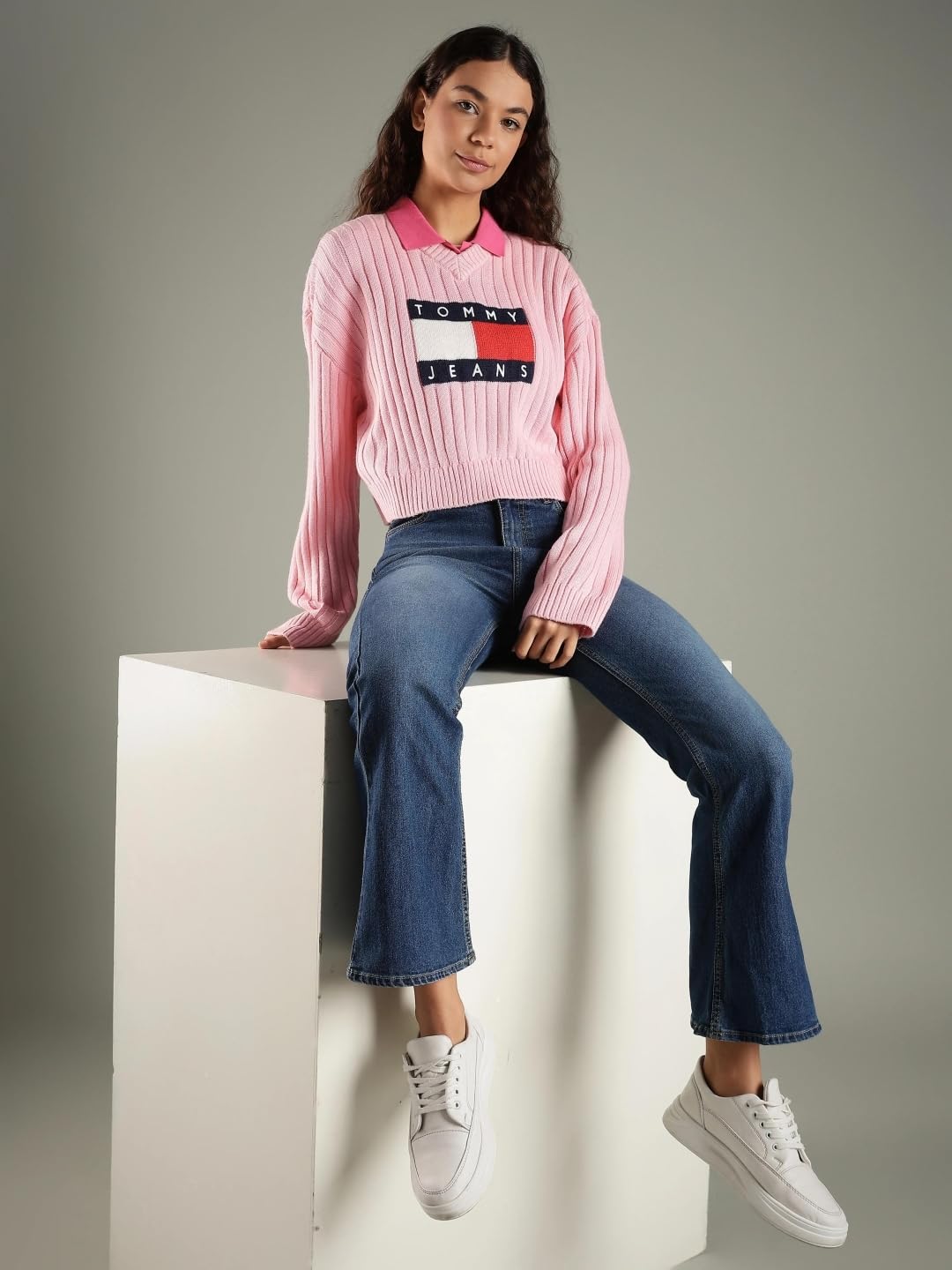 Tommy Hilfiger Regular Fit Polyester Crew Neck Sweater