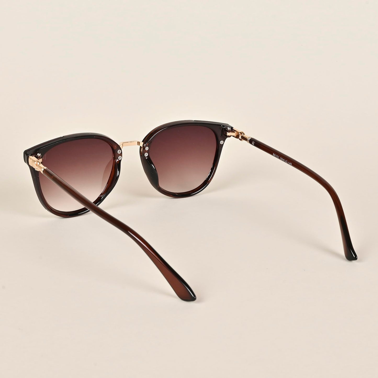 Voyage UV Protected Cateye Sunglasses for Women's(Brown Frame | Brown Lens | B6101MG3176)