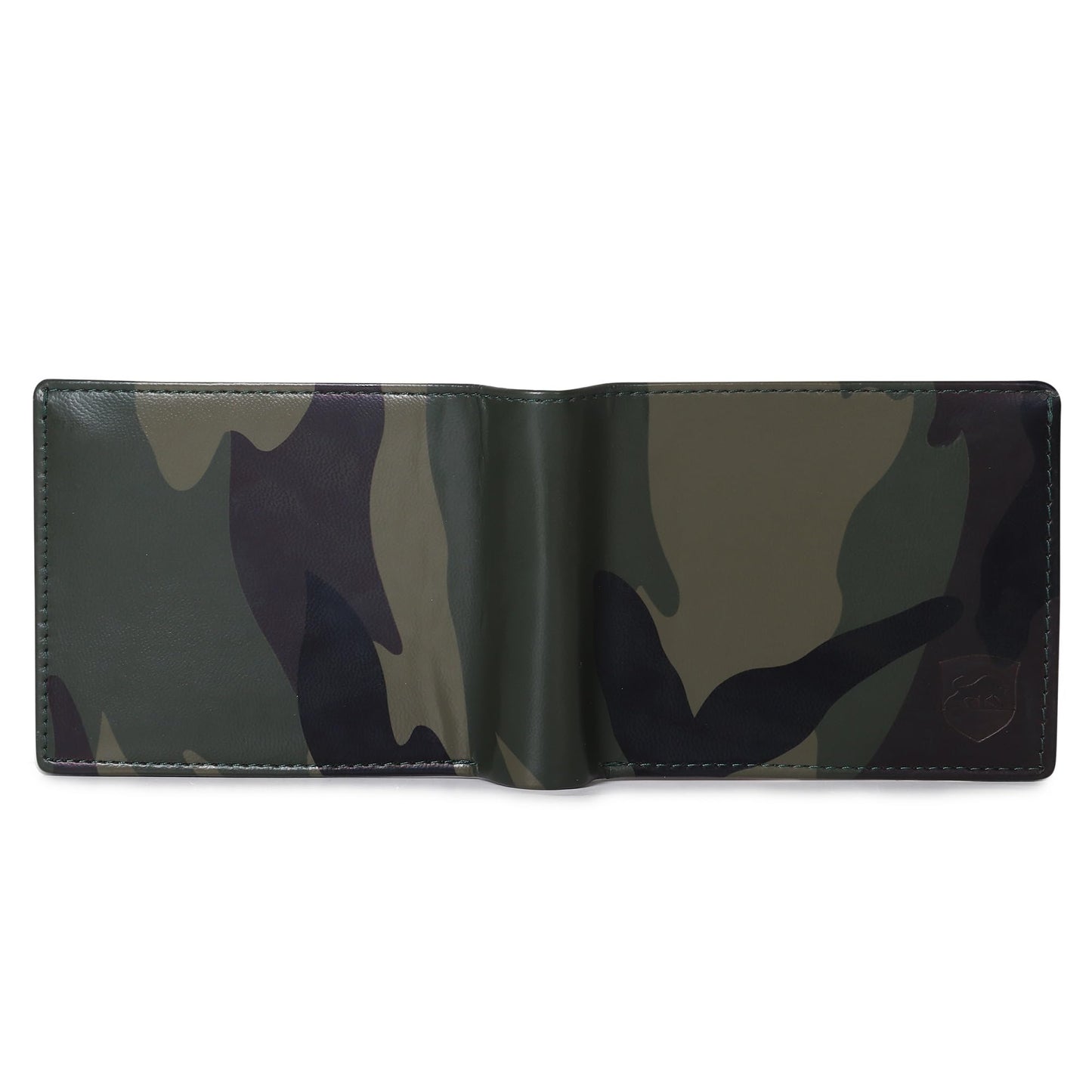 SAMTROH Album Design Card Slots Artificial Leather Wallet for Men | 3 Card Slots I 2 Currency & 1 Secret Compartments I 6 Id Card Slot (BArmy)