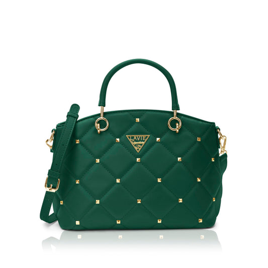 Lavie Signature Women's Stud Lima Satchel Handbag | Satchel Bag for Work | Ladies purse | Stylish Shoulder Bag | Gift For Women