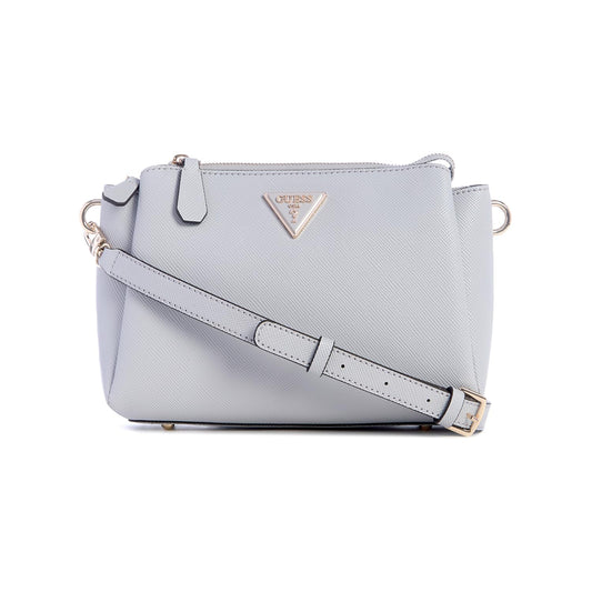 Guess Women's Lavender Grey Solid Crossbody Bag| Ladies Purse Handbags | Gift For Ladies