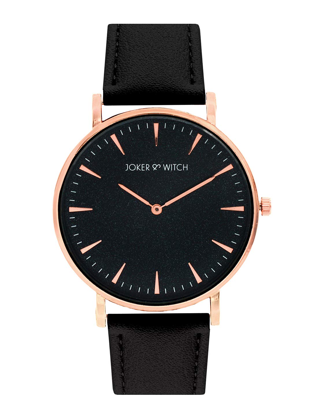 Joker & Witch Synthetic Miracle Black Dial Analogue Watch Bracelet Set For Women, Black Band