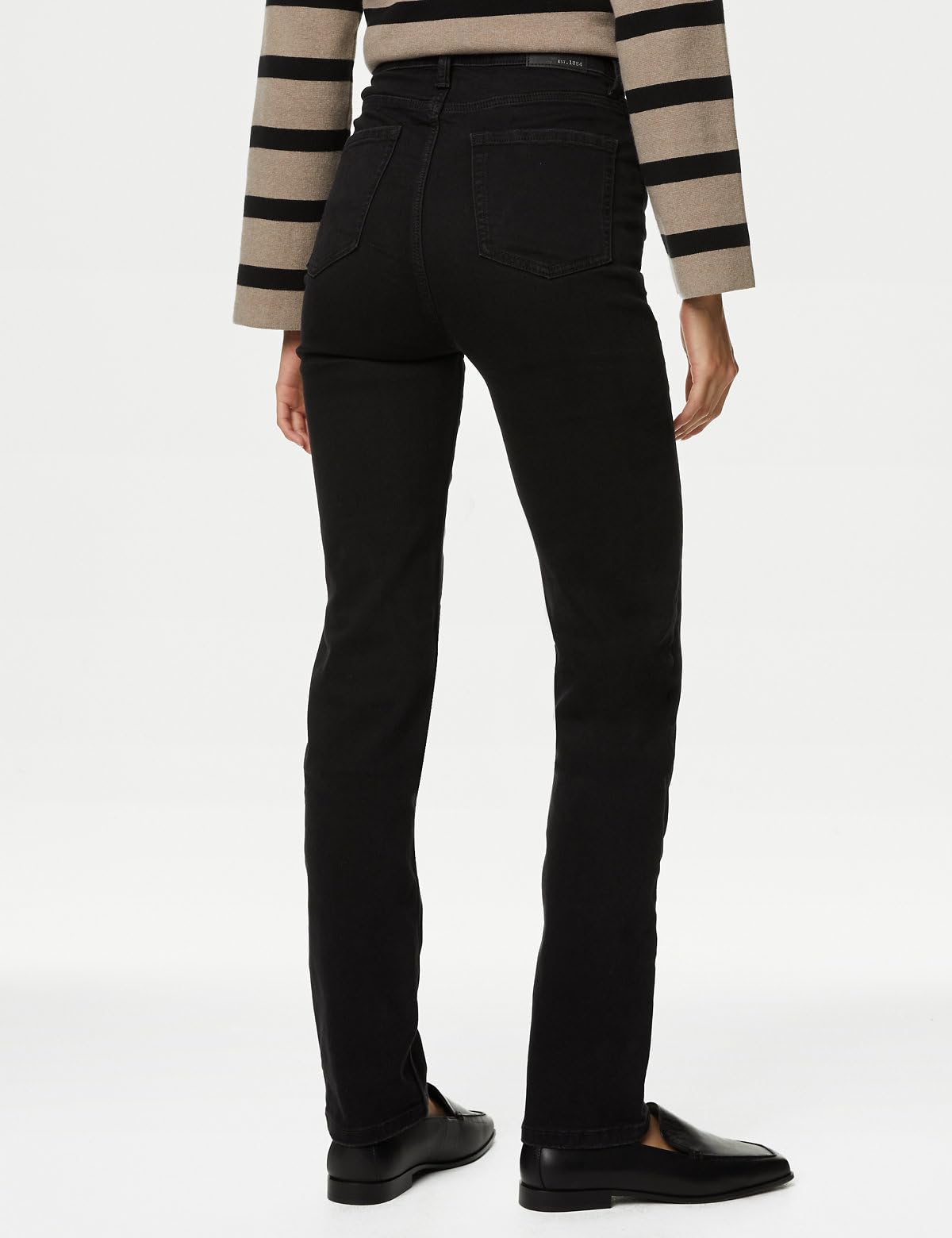 Marks & Spencer Sienna Supersoft Straight Leg Jeans Black