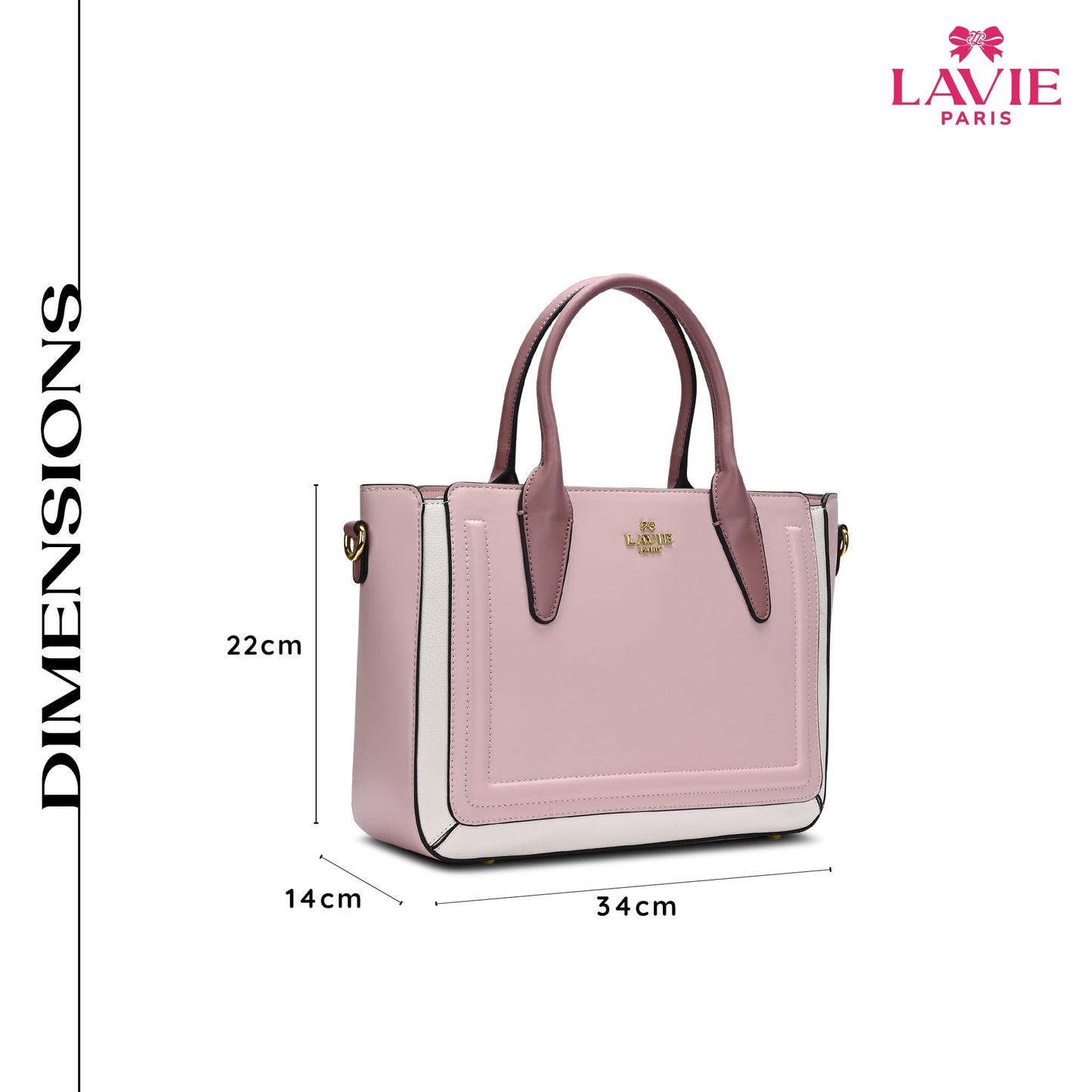 LAVIE PARIS Women's Camelia Medium Satchel Bag | Satchel Handbag for Work | Ladies Purse | Stylish Shoulder Bag | Gift for Women